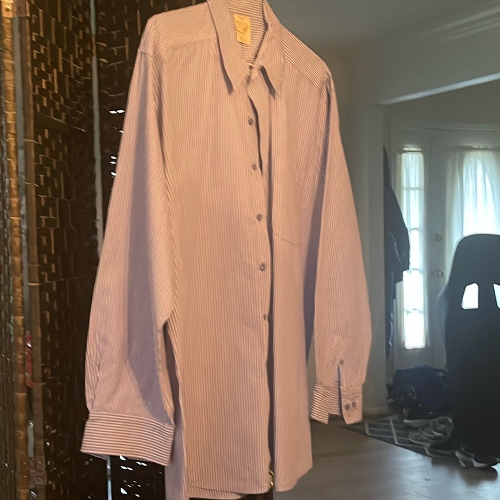 Dress shirt XL Blue with white stripes
